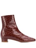 By Far Croco-effect Boots - Brown