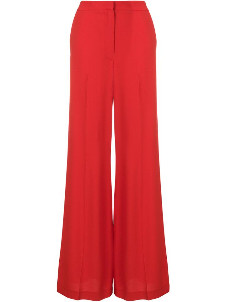 Msgm Palazzo Trousers - Red