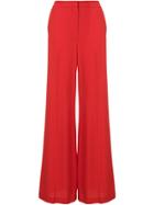 Msgm Palazzo Trousers - Red