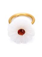 Marie Helene De Taillac Floral Ring, Women's, Size: 6 1/4, White