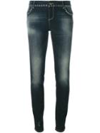 Twin-set Studded Skinny Jeans, Women's, Size: 29, Blue, Cotton/spandex/elastane