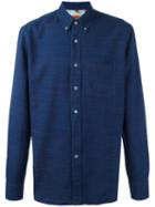 Missoni Patterned Button-down Shirt, Men's, Size: 52, Blue, Cotton