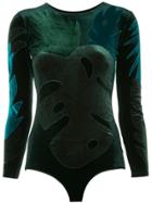 Alexia Hentsch Leaf Velvet Body - Green