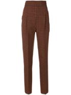 Philosophy Di Lorenzo Serafini Tapered Tweed Trousers - Yellow &