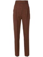 Philosophy Di Lorenzo Serafini Tapered Tweed Trousers - Yellow &