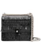 Fendi Kan I Fringe Mini Shoulder Bag - Black