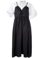 Vivetta - Layered Dress - Women - Cotton - 42, Black, Cotton