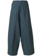 Labo Art Wide-legged Cropped Trousers - Blue