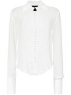 Andrea Bogosian Sheer Longsleeved Shirt - White