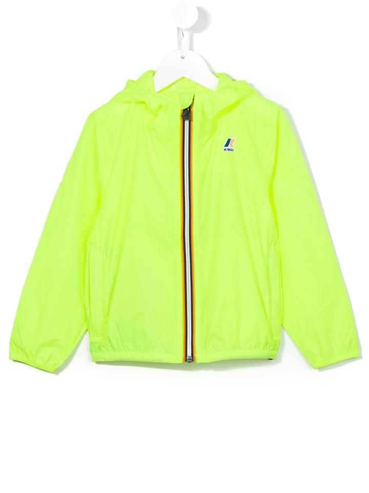 K Way Kids Zipped Jacket, Boy's, Size: 12 Yrs, Yellow/orange
