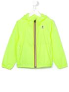 K Way Kids Zipped Jacket, Boy's, Size: 12 Yrs, Yellow/orange