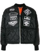Ktz Scout Patches Quilted Bomber Jacket - Black