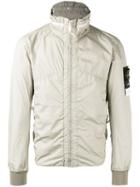 Stone Island Zip Anorak Jacket, Men's, Size: Xl, Nude/neutrals, Polyurethane Resin/polyamide