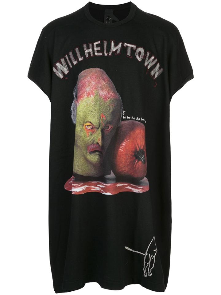 Bernhard Willhelm Graphic Print Oversized T-shirt - Black