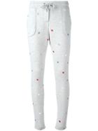 Zoe Karssen Embroidered Heart Track Pants - Grey