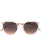 Linda Farrow Gradient Sunglasses, Women's, Grey, Plastic/rose Gold Plated Brass