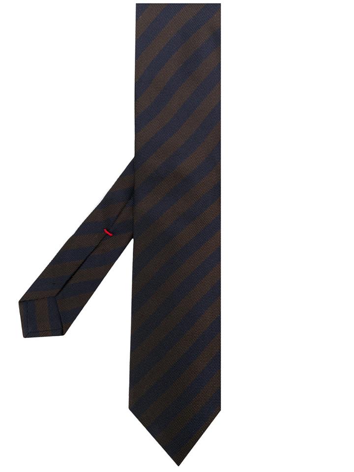 Isaia Striped Tie - Blue