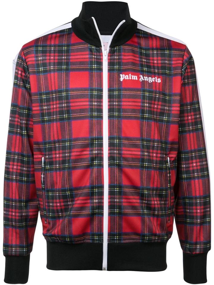 Palm Angels Plaid Jacket - Red