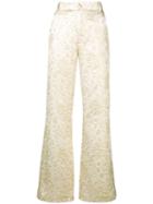 Palomo Spain High Rise Flared Trousers - Neutrals