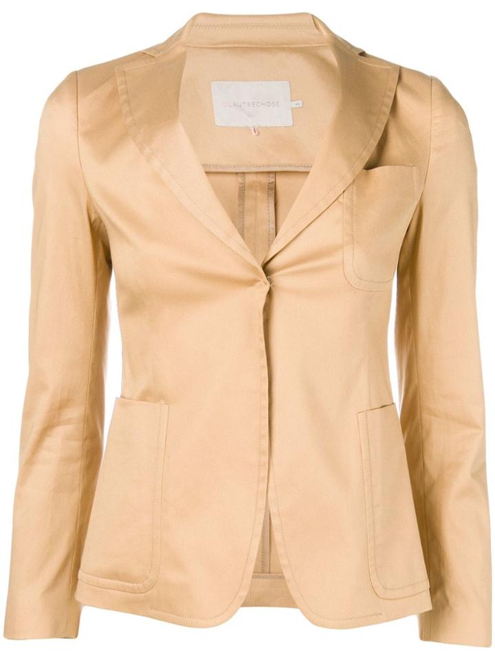 L'autre Chose Fitted Blazer - Neutrals