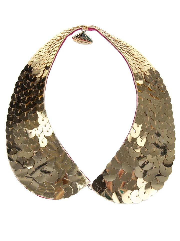 Gemma Lister Sequinned Peterpan Collar