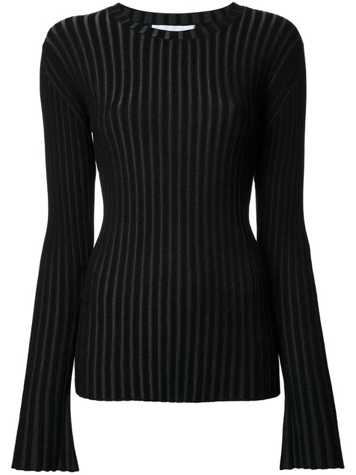 Le Ciel Bleu Pleated Jumper - Black