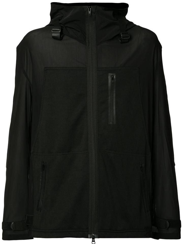 Y-3 Zipped Sport Jacket, Men's, Size: Large, Black, Polyamide/spandex/elastane