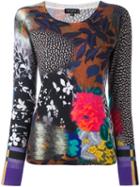 Etro Multiprint Fine Knit Jumper, Women's, Size: 50, Silk/cashmere