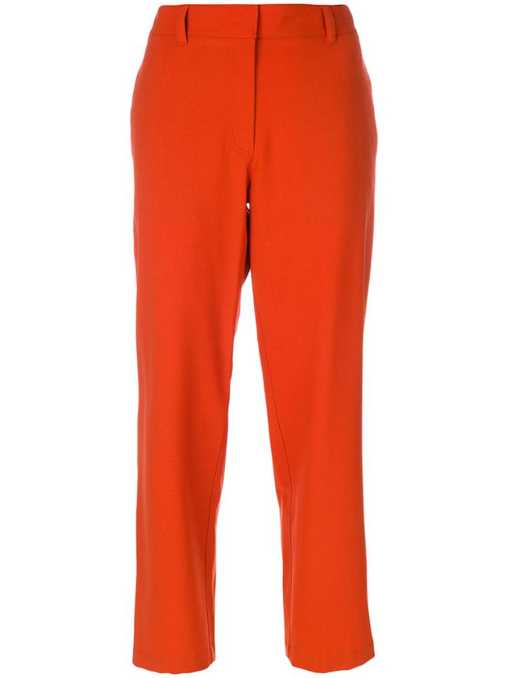 Theory Cropped Suit Pants - Yellow & Orange