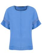 Reinaldo Lourenço Panelled Blouse, Women's, Size: 42, Blue, Silk