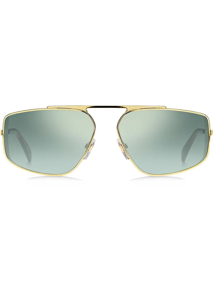 Givenchy Eyewear Metallic Frame Sunglasses - Gold