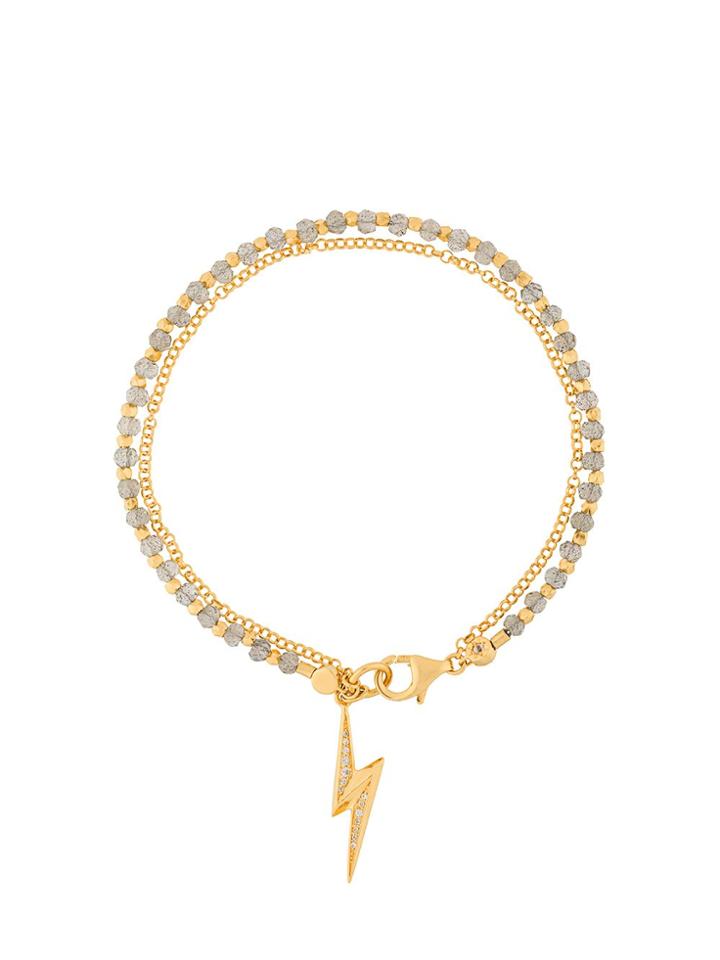 Astley Clarke Lightning Bolt Biography Bracelet - Grey