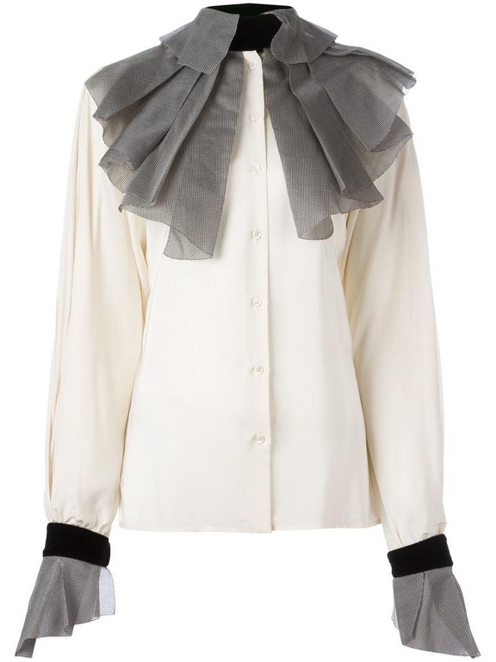 Gianfranco Ferré Pre-owned Pleated Collar And Cuffs Shirt - Neutrals