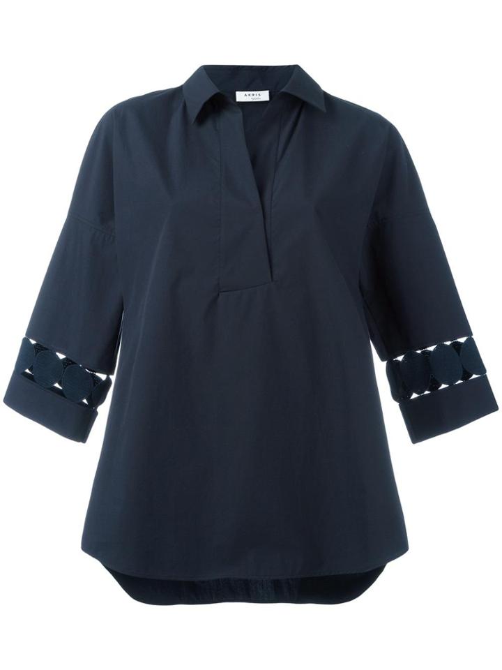 Akris Cut Out Detail Shirt - Blue