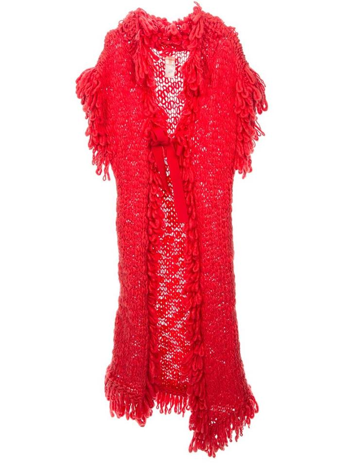 John Galliano Vintage Long Chunky Knit Cardigan