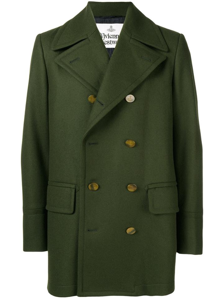 Vivienne Westwood Double Breasted Coat - Green