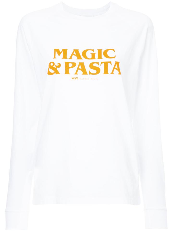 Wood Wood Magic & Pasta Top - White