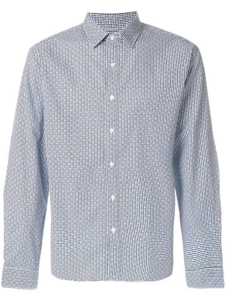 Michael Kors Collection Micro-print Shirt - Blue