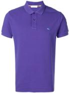 Etro Logo Embroidered Polo Shirt - Purple