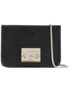 Furla - Contrast Cross Body Bag - Women - Leather - One Size, Black, Leather