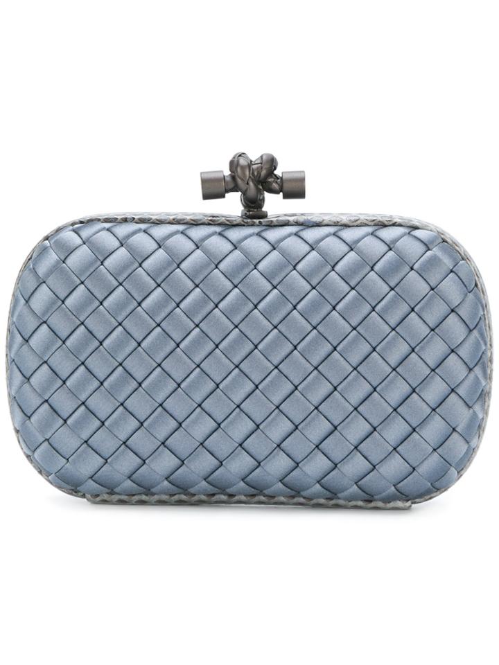 Bottega Veneta Woven Box Clutch - Blue