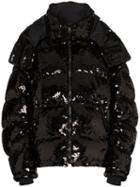 Faith Connexion Sequin Embellished Puffer Jacket - Black
