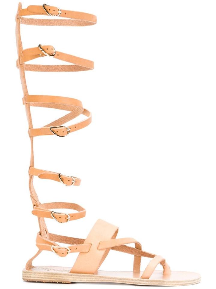 Ancient Greek Sandals Alethea High Flat Sandals - Neutrals