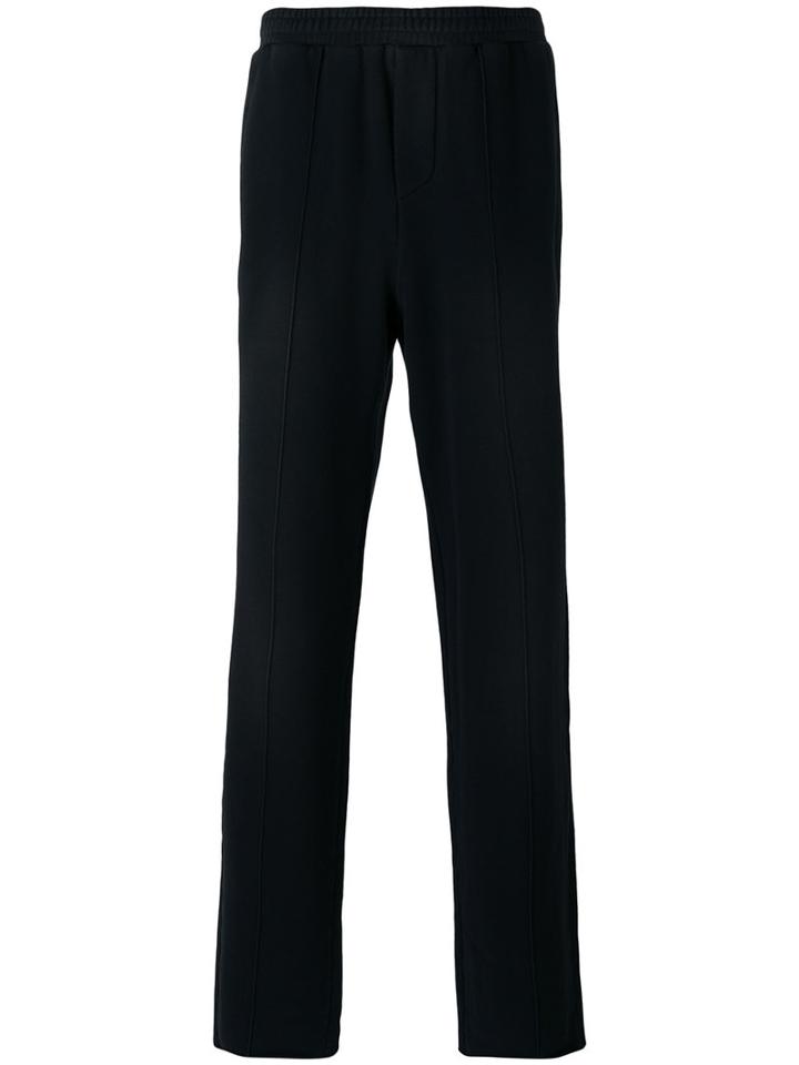 Msgm - Straight Leg Track Pants - Men - Cotton - L, Black, Cotton