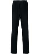 Msgm - Straight Leg Track Pants - Men - Cotton - L, Black, Cotton