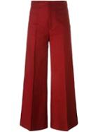 Isabel Marant 'steve' Trousers, Women's, Size: 40, Red, Cotton/linen/flax