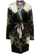 Pierre-louis Mascia Belted Kimono Coat - Blue