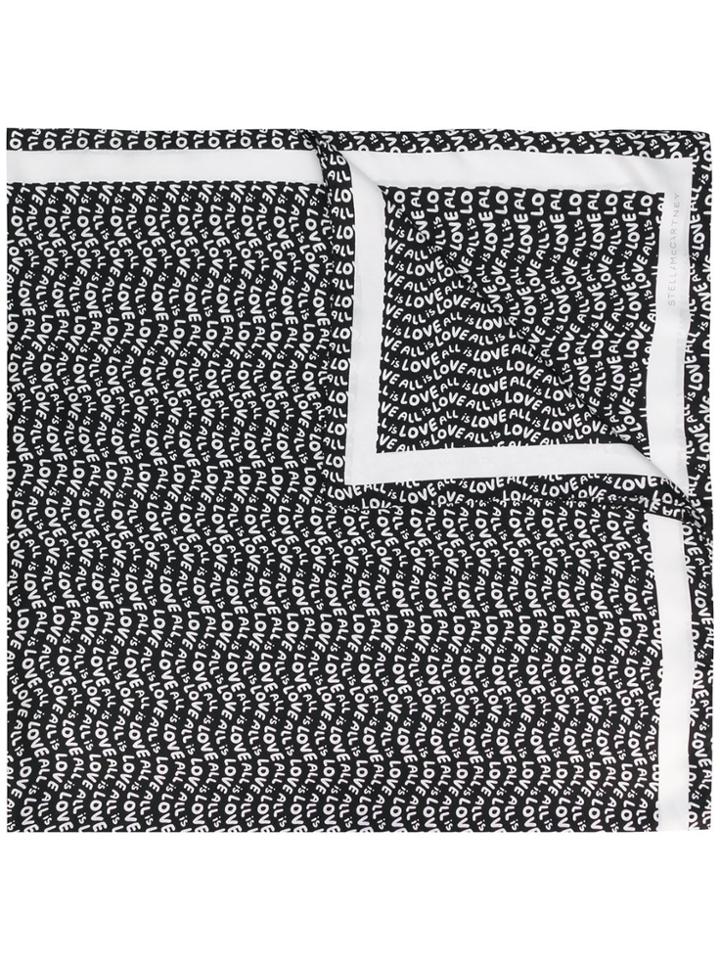 Stella Mccartney Printed Scarf - Black