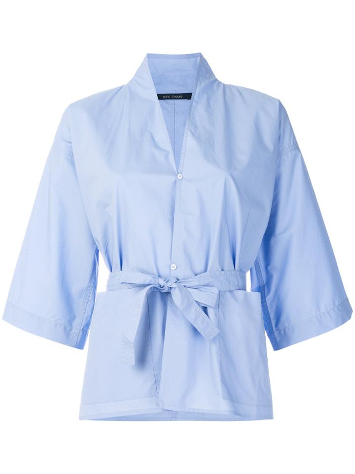 Sofie D'hoore Tie Waist Shirt - Blue