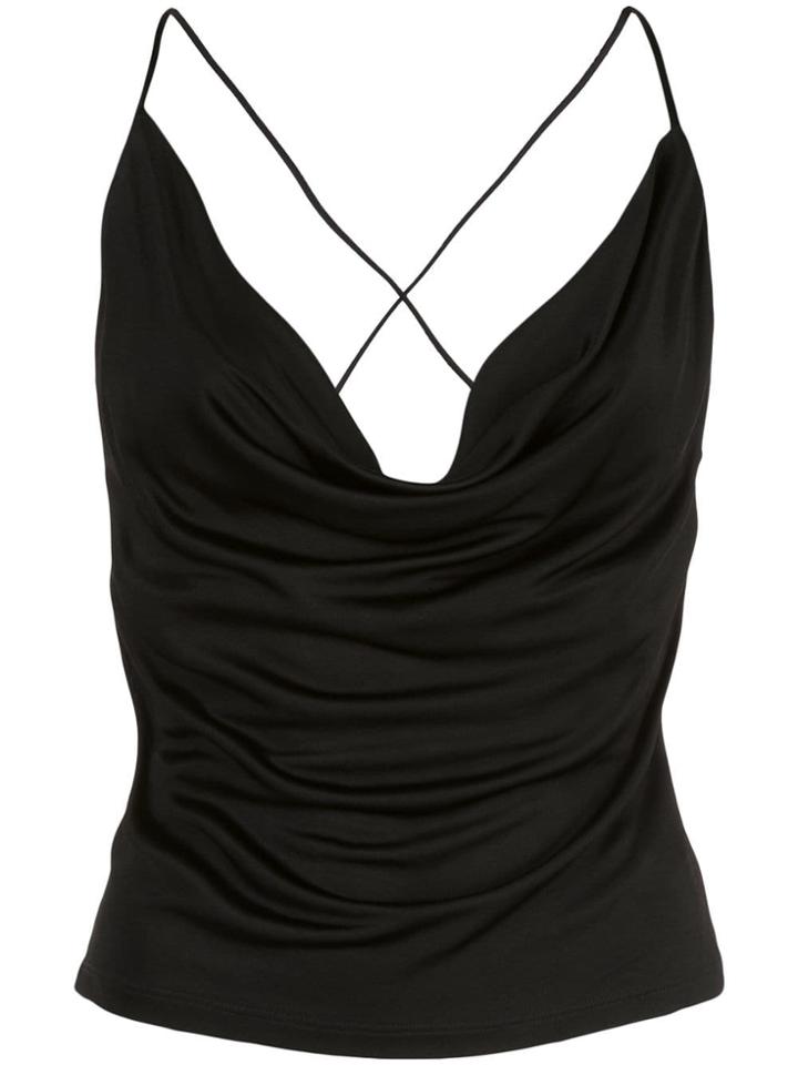Opening Ceremony Draped Slip Dress - Black